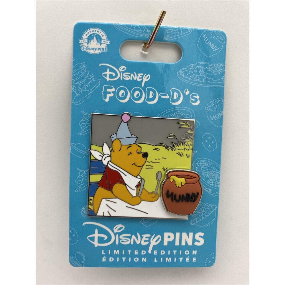 Disney Parks Pin Winnie the Pooh Bear & Hunny Pot Food-D's Limited Edition 3D